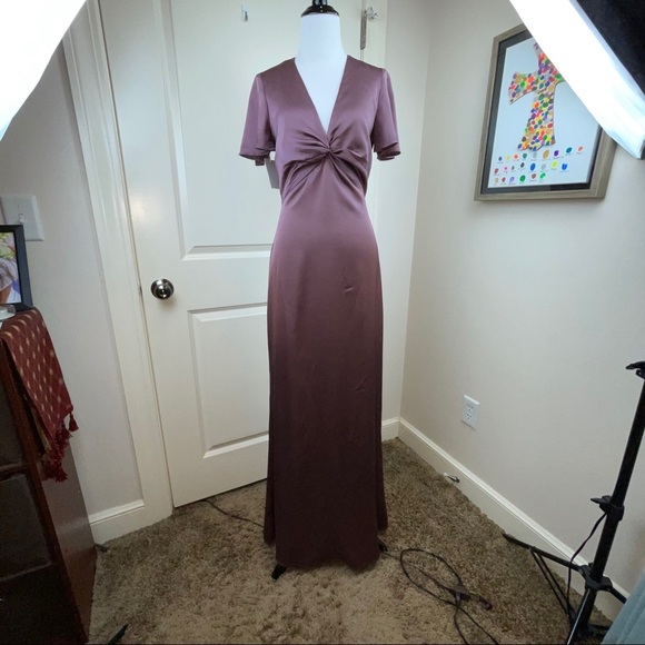 Show Me Your MuMu Rome Twist Gown Dusty Rose XS - Picture 4 of 17